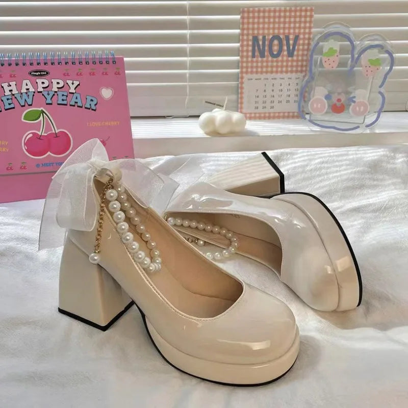 Heel Shoes for Women Retro Party