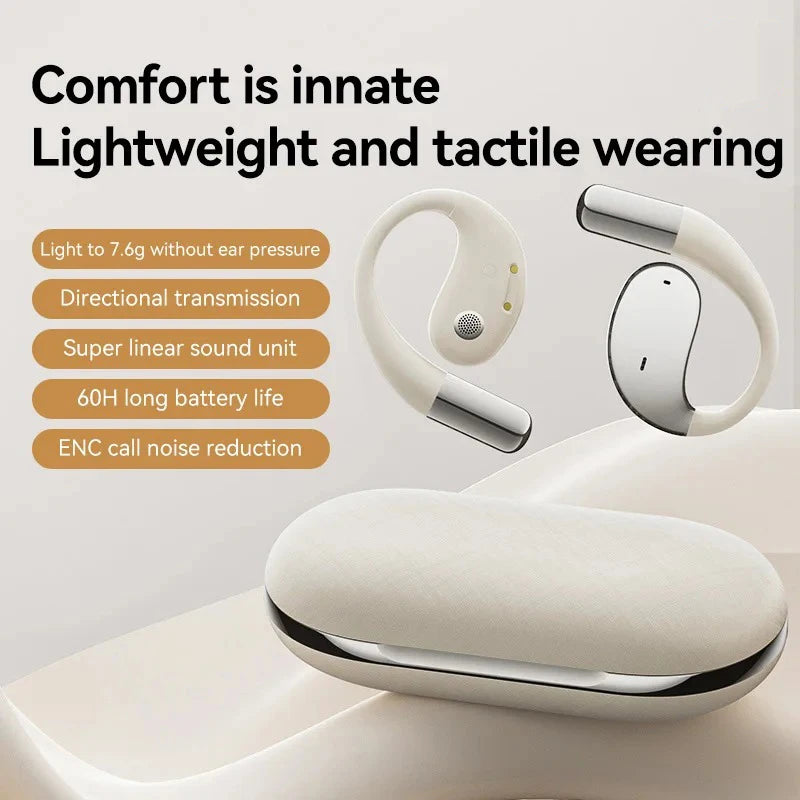 Earhook TWS Wireless Headphones Quality Sound Bluetooth Headphone Bass On-ear Wireless Headsets with Microphone for Sport Stereo