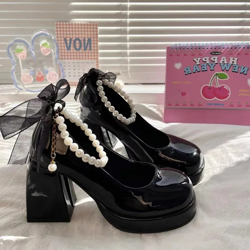 Heel Shoes for Women Retro Party