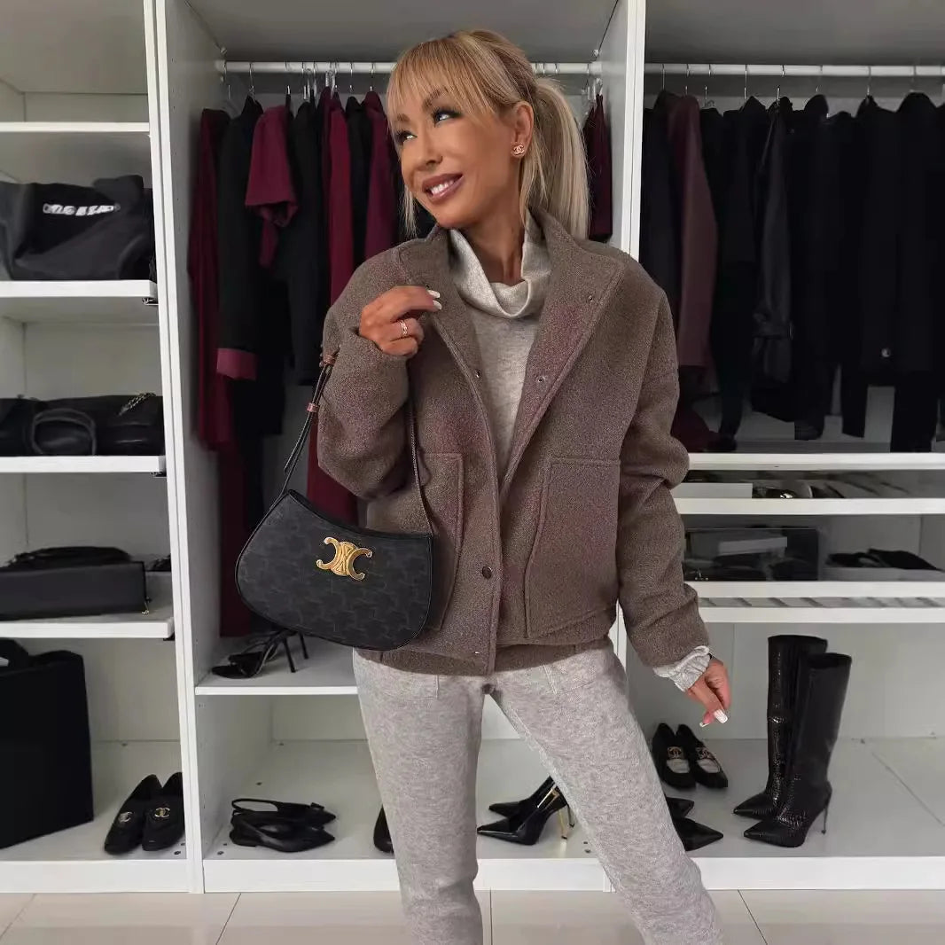 Winter Long-sleeved Casual Loose Warm Woollen Coats