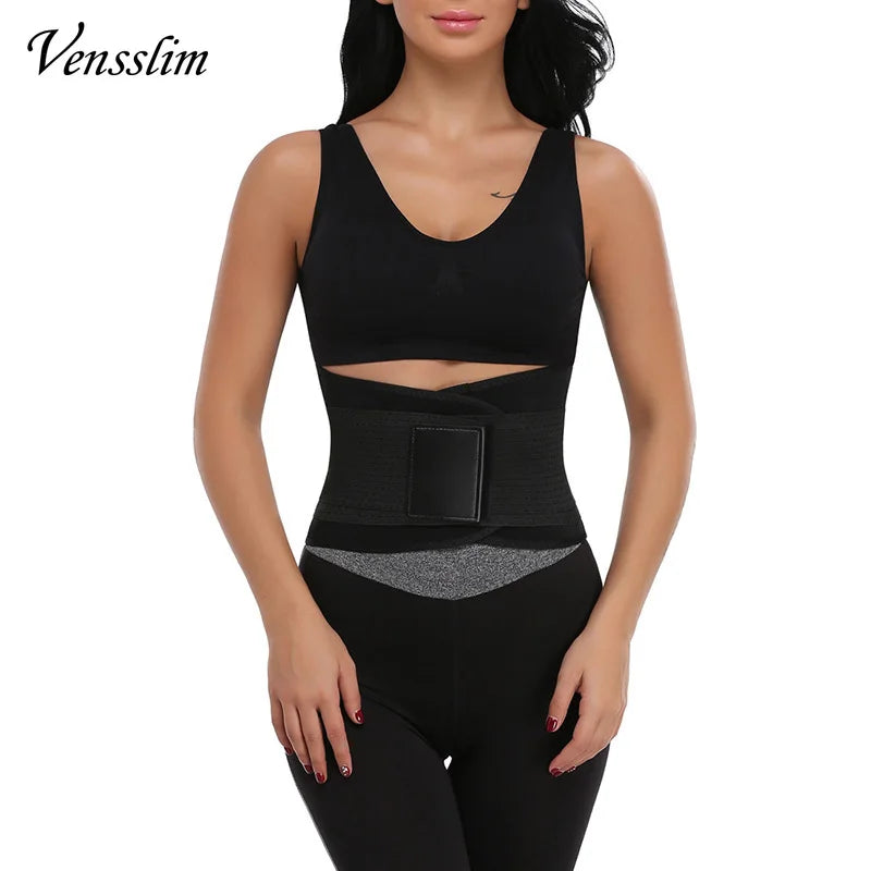 Vensslim Women Sauna Sweat Abdomen Trimmer Belt Waist
