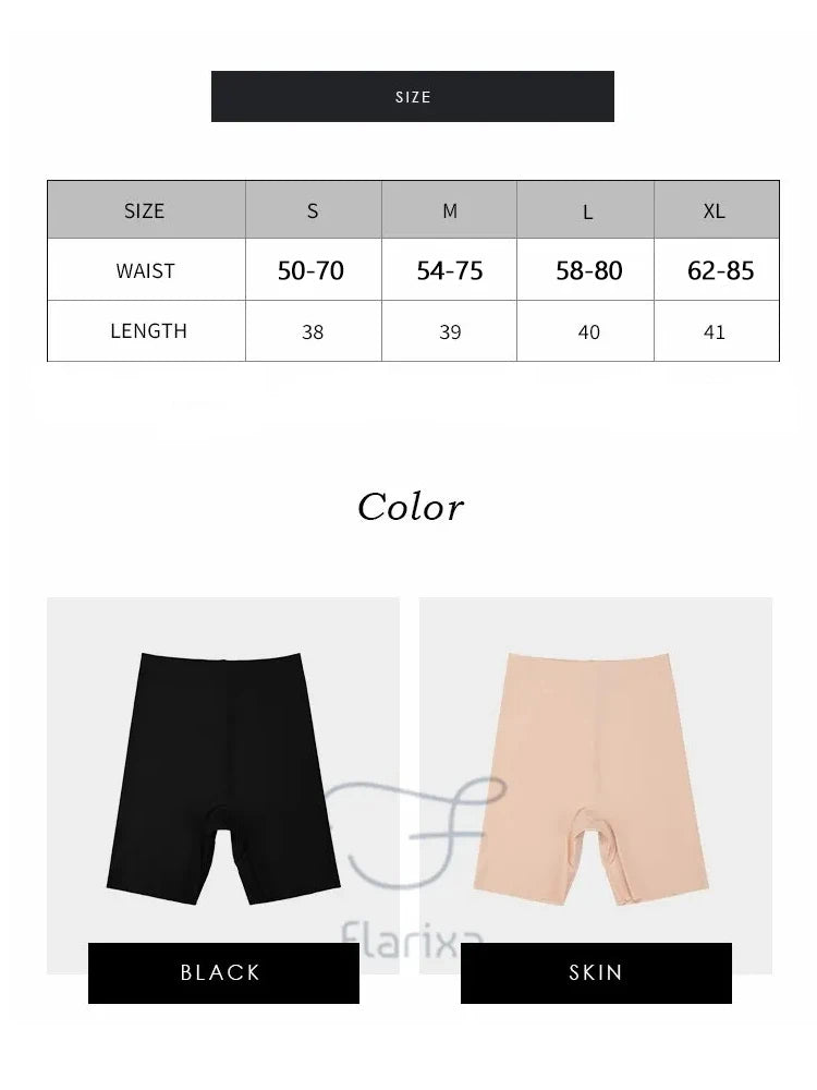 Flarixa Seamless High Waist Shorts Panties For Women