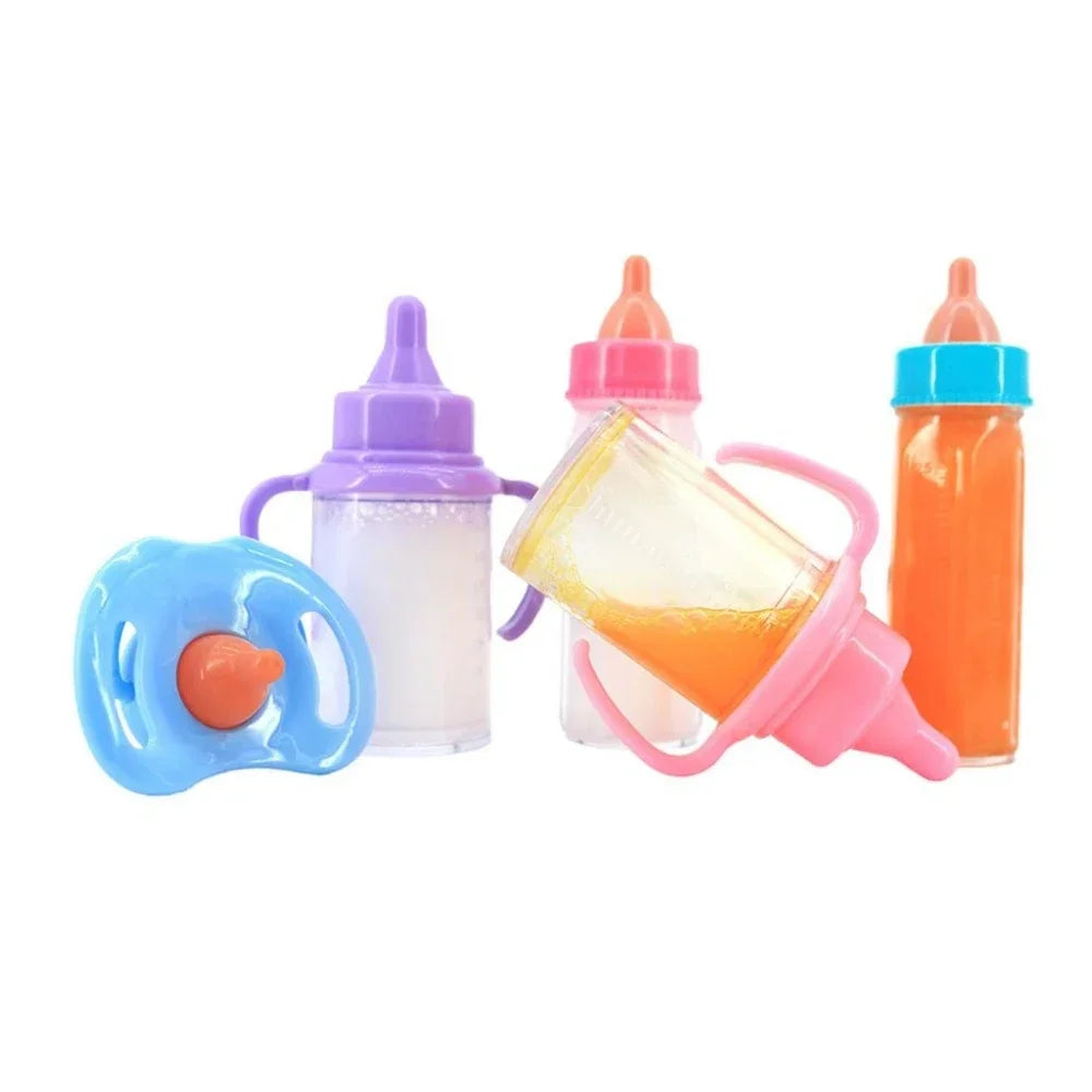 Doll accessories Baby Doll Feeding Bottle Set Baby Care Toy Stroller