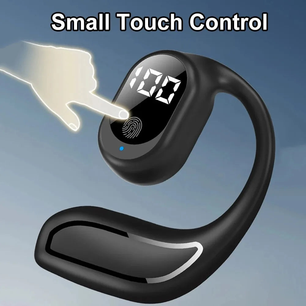 Ear Hook Bluetooth Headphone 5.3 TWS Wireless Earphone HiFi Stereo Noise Reduction Headset Touch Control Waterproof Earbud