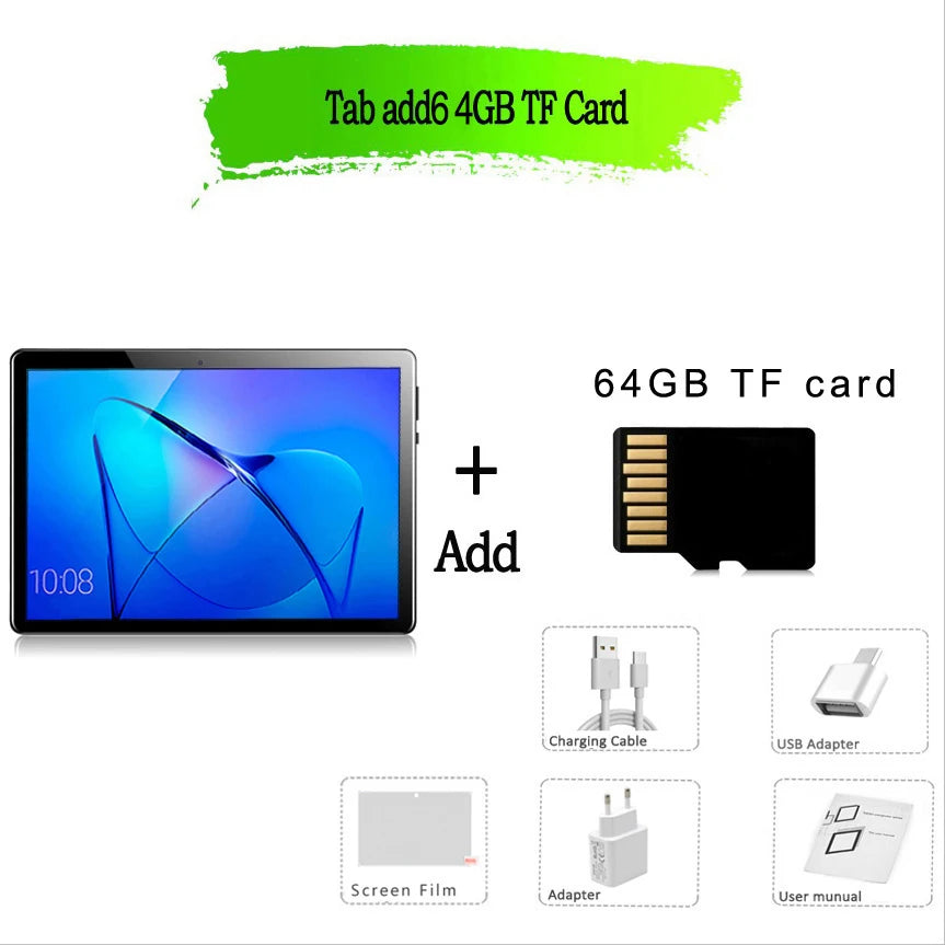 10.1 Inch Tablet Android 11 &nbsp;6GB RAM 128GB ROM 3G 4G
