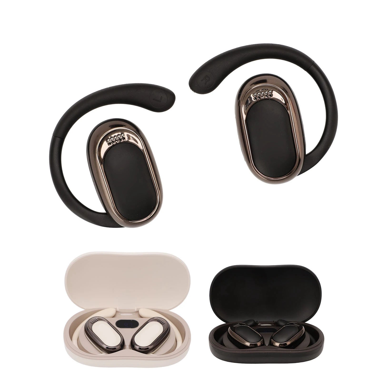 Language Translator Earbuds 144 Languages Translation Bluetooth 5.4 Wireless Music Earbuds Translator Device with Charging Case