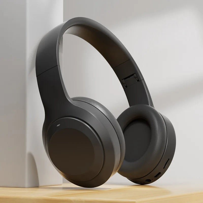 Over Ear HIFI Stereo Headsets Wireless Bluetooth Headphones Sports Gaming Earphones with HD Mic Support TF/AUX noise reduction