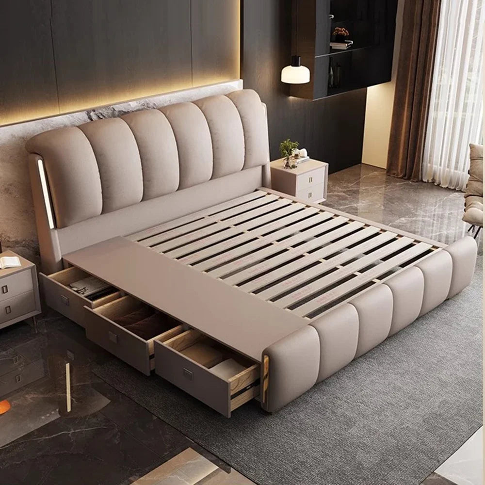 Teenage Girls Bedroom Bed Double Modern Nightstands Luxury Beds King Size Frames Camas Matrimonial Furniture Accessories