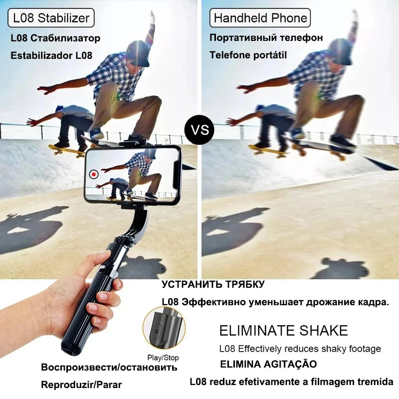 Gimbal Stabilizer For iPhone Android Cell Mobile Phone