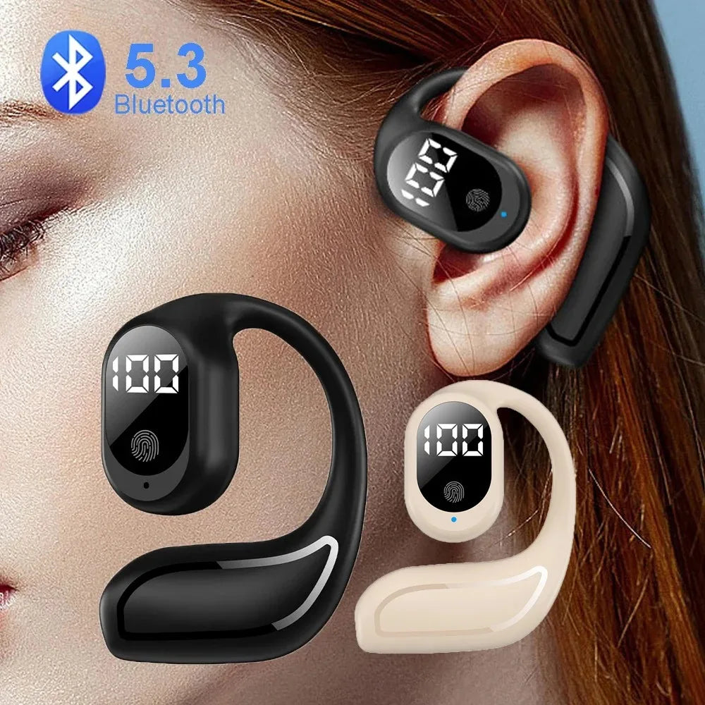 Ear Hook Bluetooth Headphone 5.3 TWS Wireless Earphone HiFi Stereo Noise Reduction Headset Touch Control Waterproof Earbud