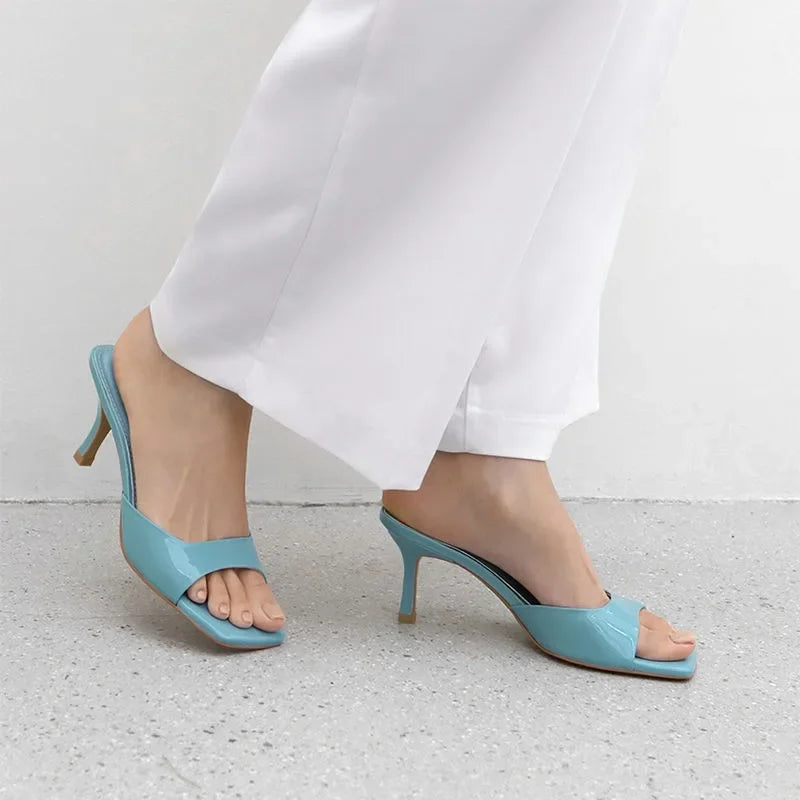 Women Elegant Casual Comfortable Black High Heel Sandals