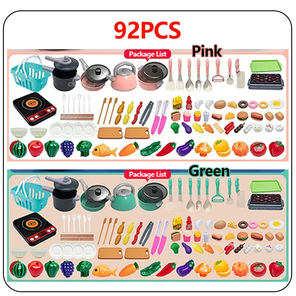 Play Kitchen Accessories Kit with Play Pots