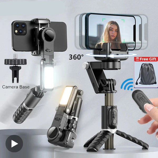 Selfie Stick Phone Gimbal Stabilizer For iPhone Android