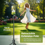 Selfie Stick Foldable Wireless Tripod Gimbal
