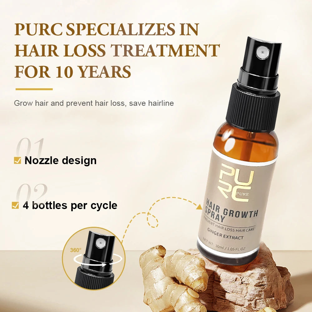 PURC Ginger Hair Growth Products for Men and Women
