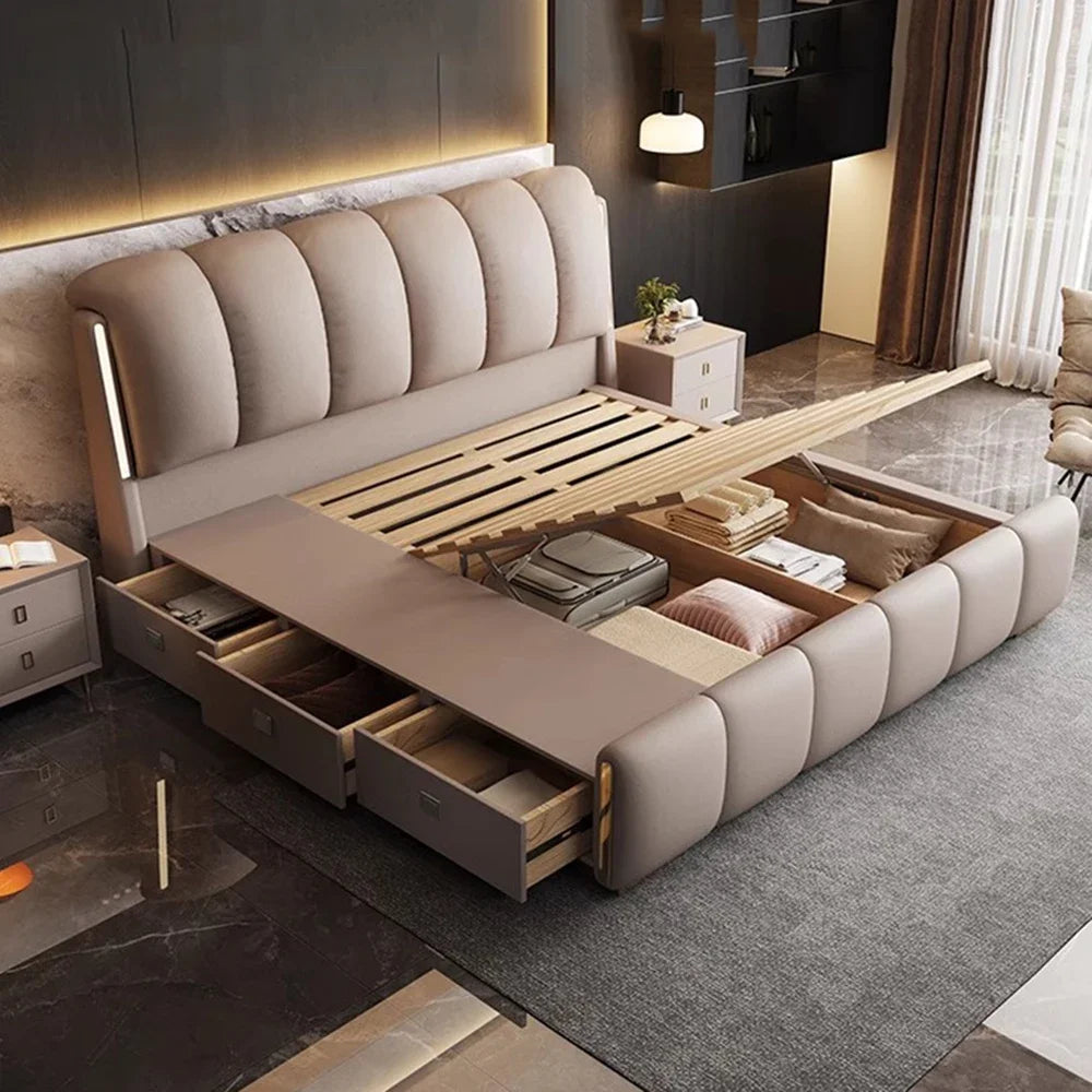 Teenage Girls Bedroom Bed Double Modern Nightstands Luxury Beds King Size Frames Camas Matrimonial Furniture Accessories