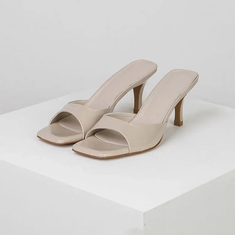 Women Elegant Casual Comfortable Black High Heel Sandals
