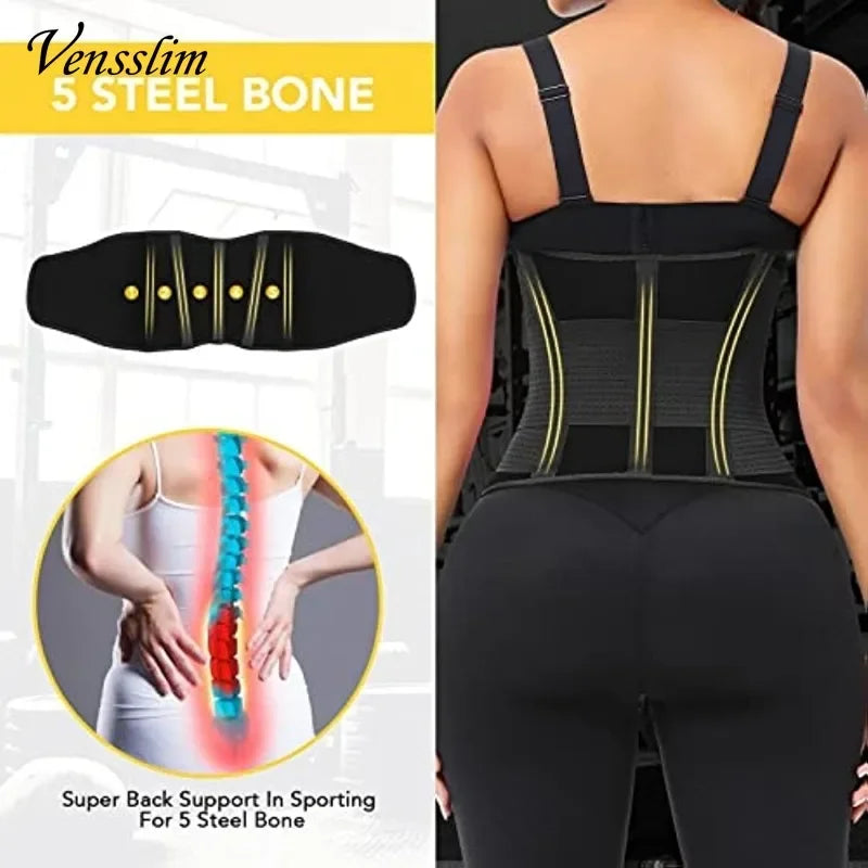 Vensslim Women Sauna Sweat Abdomen Trimmer Belt Waist