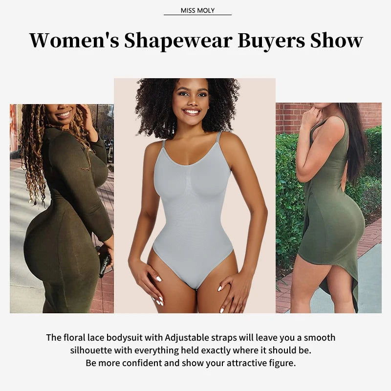 Smoothing Shapewear Bodysuit for Women