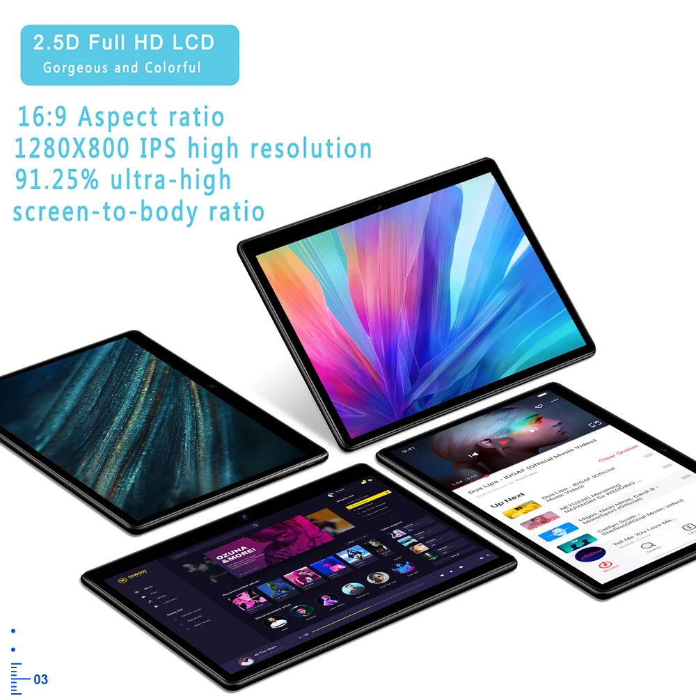 10.1 Inch Tablet Android 11 &nbsp;6GB RAM 128GB ROM 3G 4G