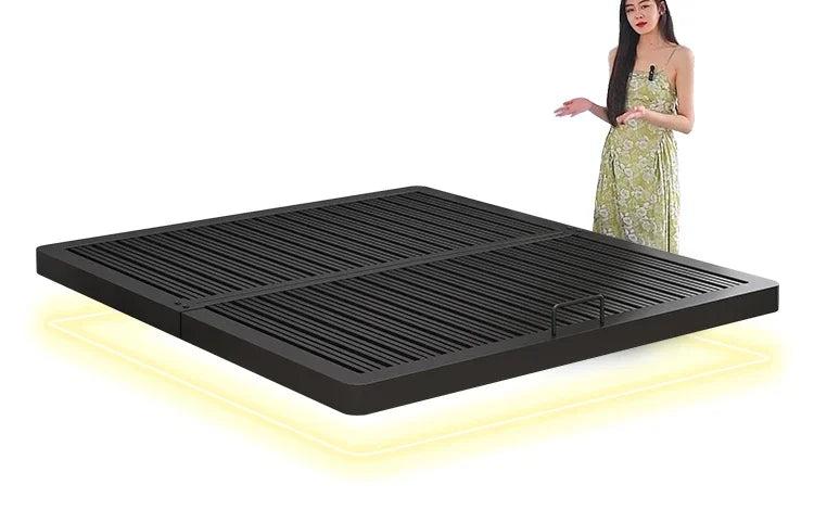 Platform Bed Frame Metal Floating Double Queen Bed Frame Comfortable Muebles Para Cuarto Recamara Furniture Bedside Excluded