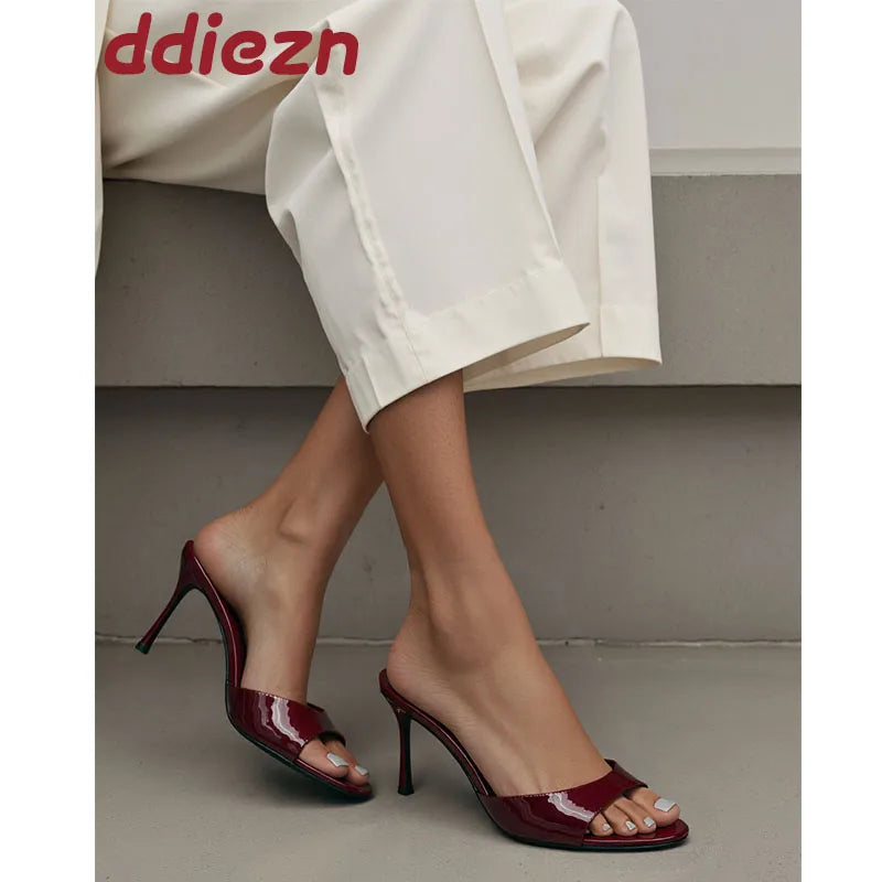 Heeled Footwear Female Slides