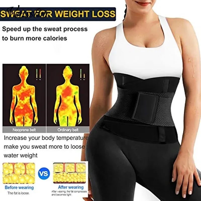 Vensslim Women Sauna Sweat Abdomen Trimmer Belt Waist