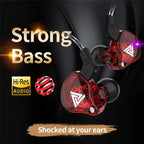 Sports Earphone InEar DrivebyWire with Microphone Extra Bass Cellphone Headset Magic Sound