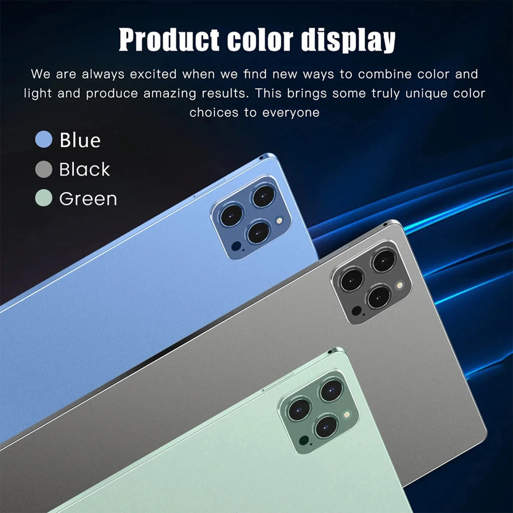 P37 Global Version 10.1 Inch Tablets Octa Core Android 11, 4GB+64GB,