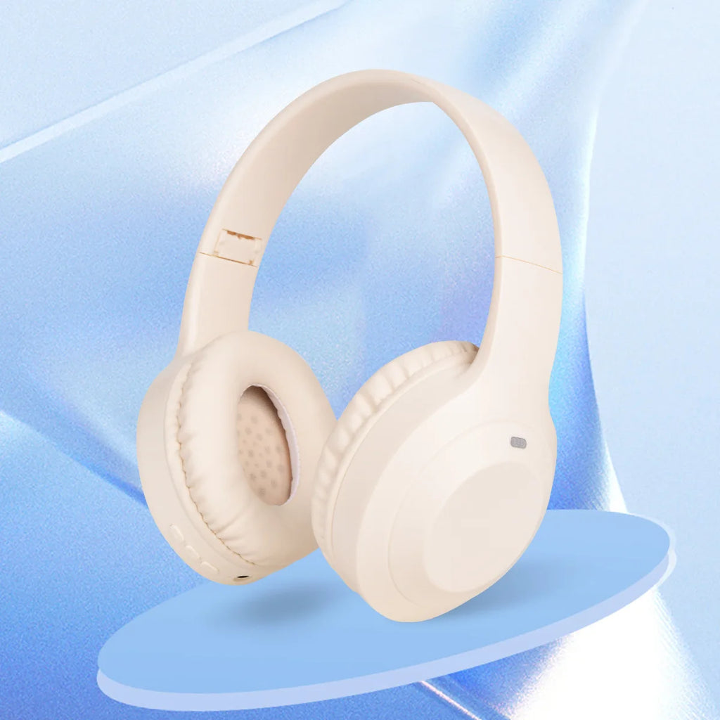 Over Ear HIFI Stereo Headsets Wireless Bluetooth Headphones Sports Gaming Earphones with HD Mic Support TF/AUX noise reduction