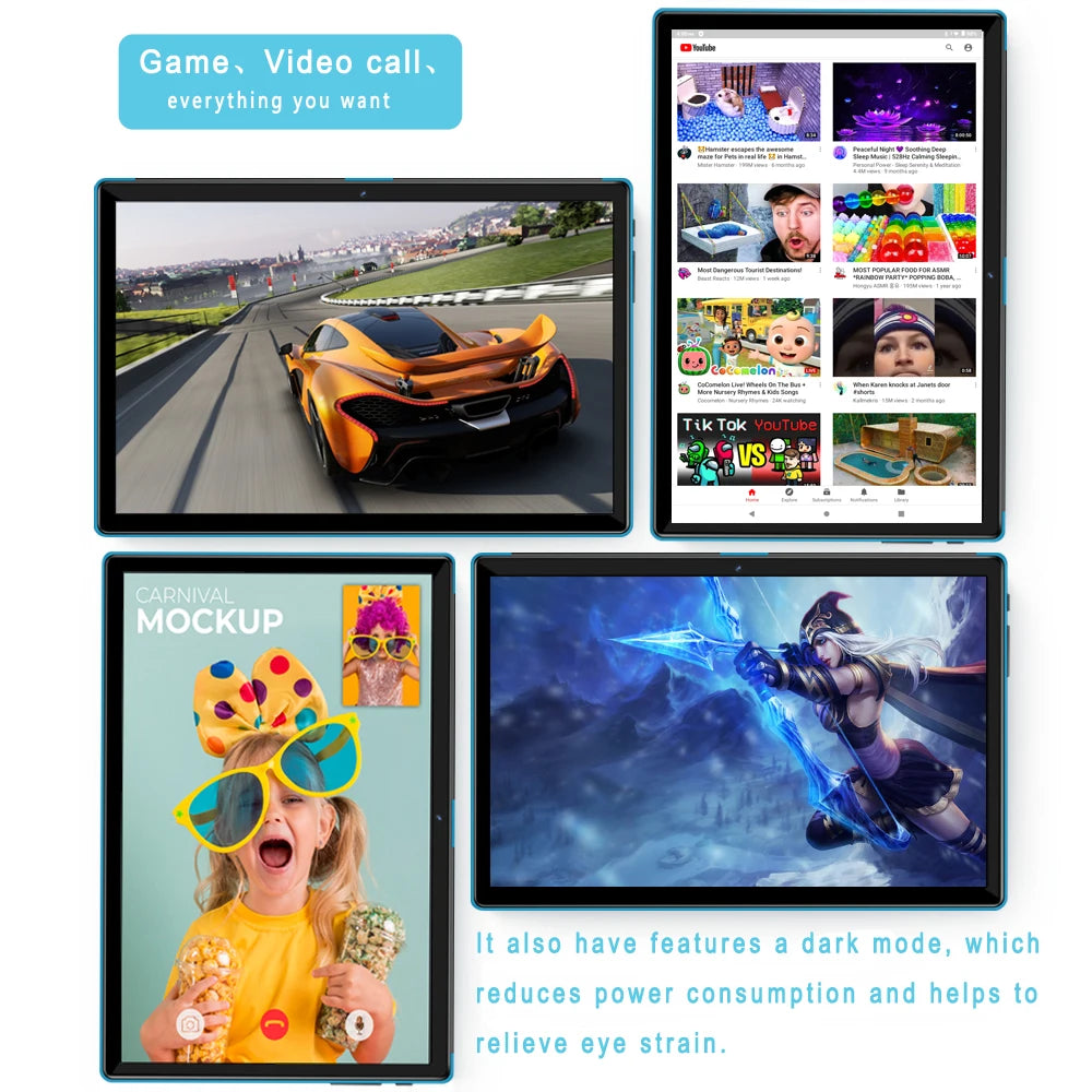 10.1 Inch Tablet Pc Octa Core 4GB RAM 64GB ROM Android