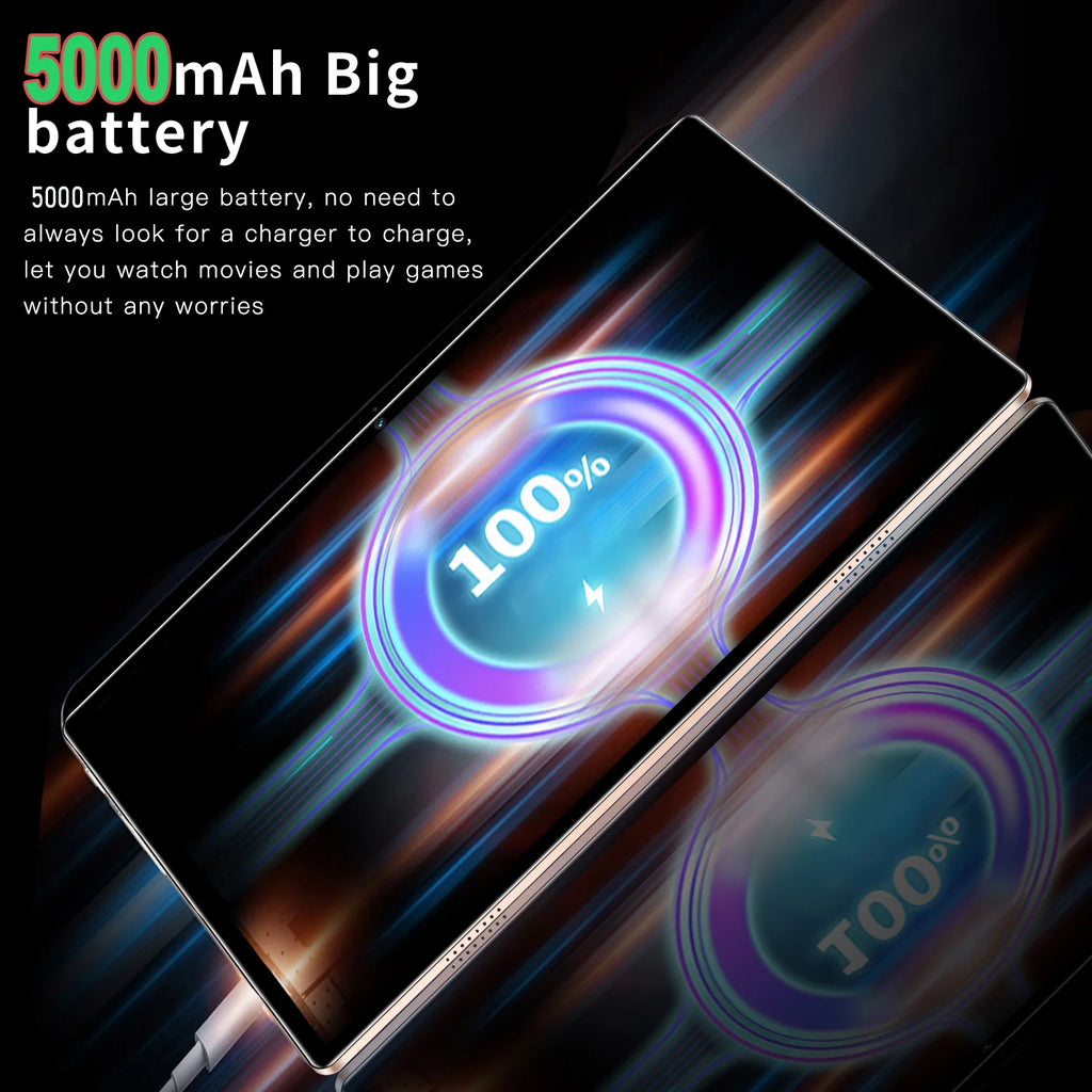 P37 Global Version 10.1 Inch Tablets Octa Core Android 11, 4GB+64GB,