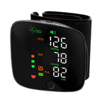 LED Wrist Blood Pressure Monitor Rechargeable English Voice