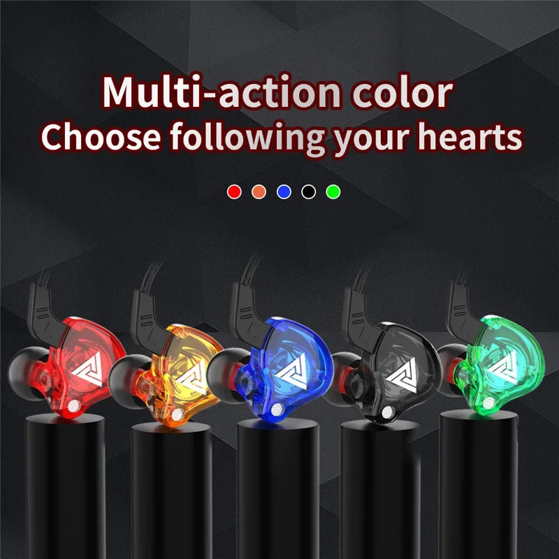 Sports Earphone InEar DrivebyWire with Microphone Extra Bass Cellphone Headset Magic Sound