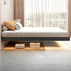 Platform Bed Frame Metal Floating Double Queen Bed Frame Comfortable Muebles Para Cuarto Recamara Furniture Bedside Excluded