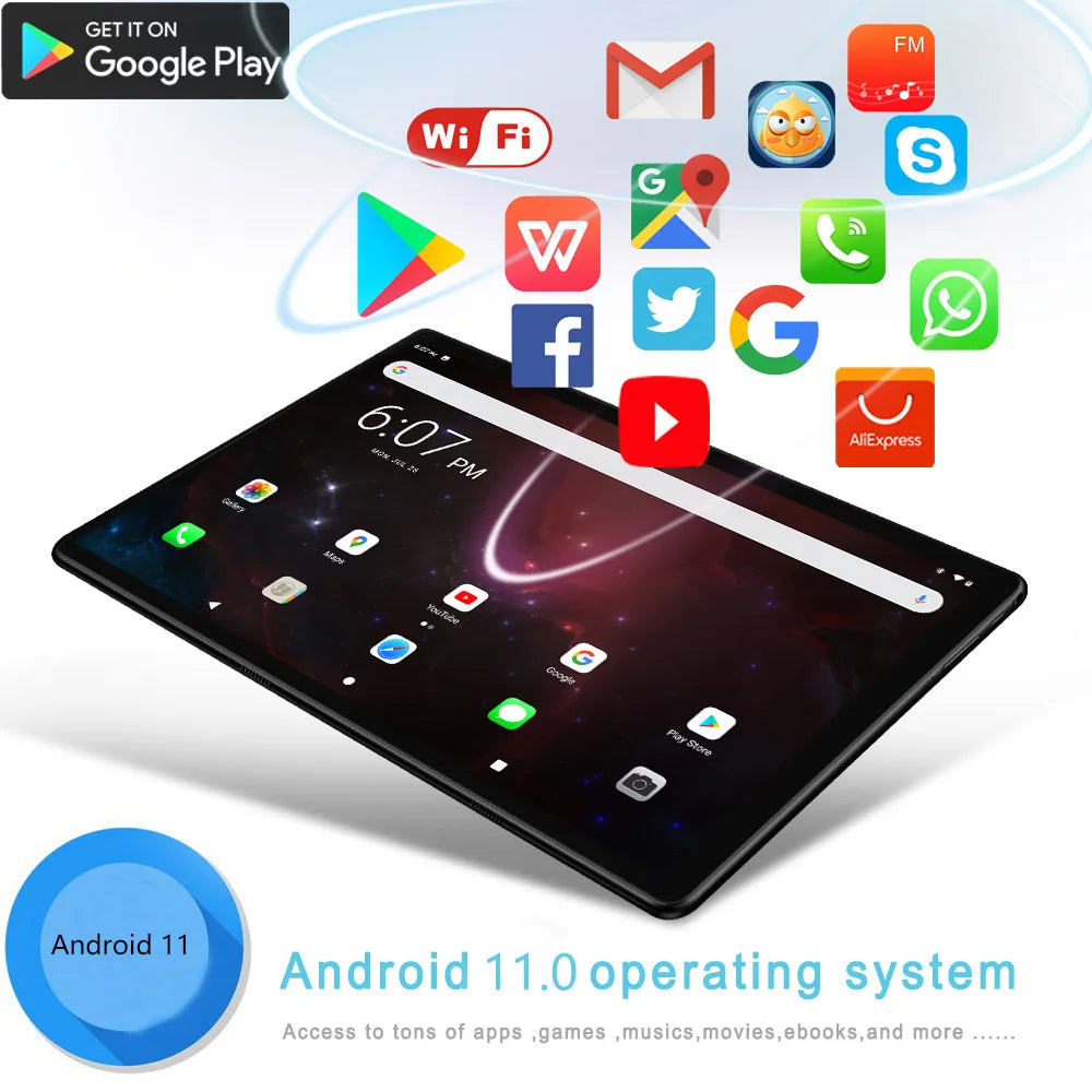 10.1 Inch Tablet Pc Octa Core 4GB RAM 64GB ROM Android